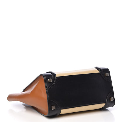 Celine Smooth Calfskin Micro Tri-Color Luggage Brown 4 of 16