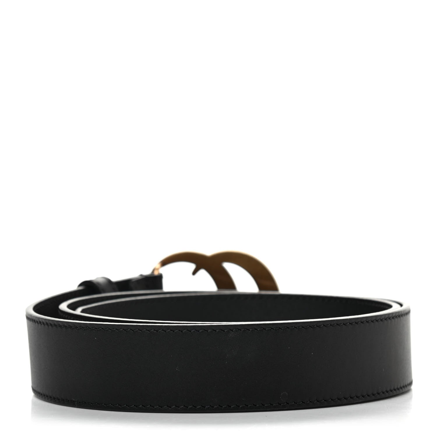 Gucci Calfskin Double G 30mm Belt 80 32 Black 2 of 6