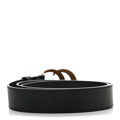 Gucci Calfskin Double G 30mm Belt 80 32 Black 2 of 6