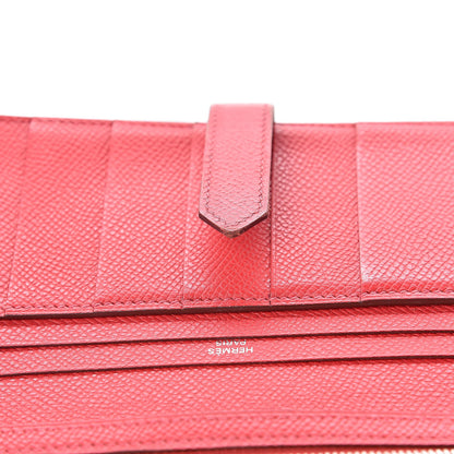 Hermes Epsom Bi-Color Bearn Wallet Rubis Rouge Pivoine 8 of 11
