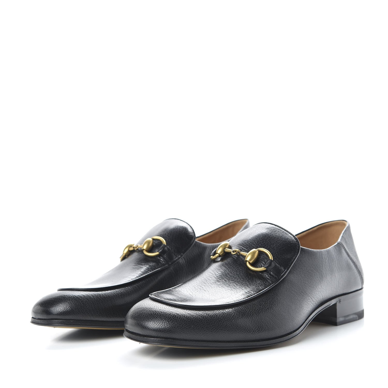 Gucci Goatskin Mens Horsebit Loafers 7 Black 3 of 10