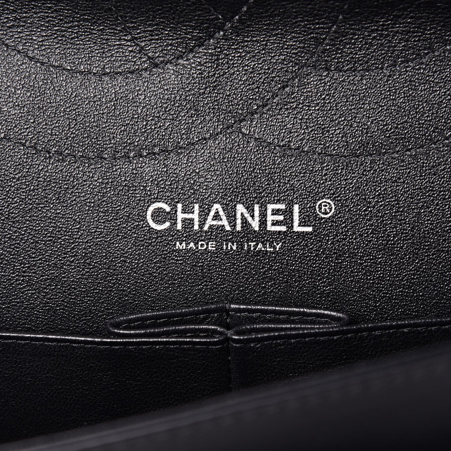 Distressed Patent Quilted 2.55 Reissue 227 Flap Black