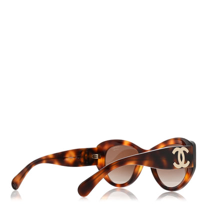Chanel Acetate Polarized Butterfly Large CC Sunglasses 5492-A Tortoise 4 of 8