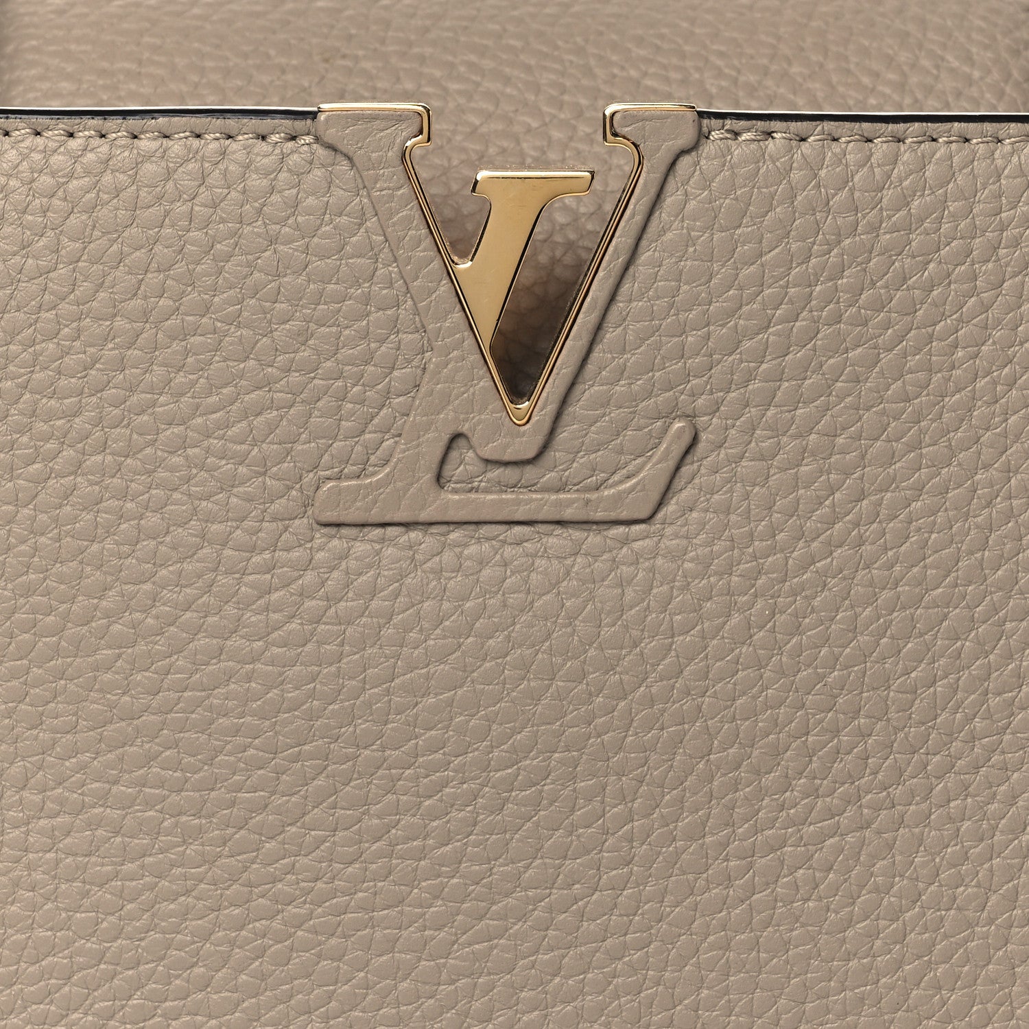 Louis Vuitton Taurillon Capucines BB Galet 7 of 10