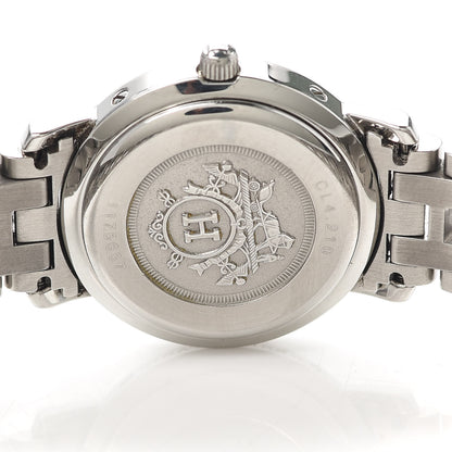 Hermes Stainless Steel 24mm Clipper Quartz Watch Blue 4 of 5