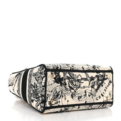 Christian Dior Canvas Embroidered Zodiac Toile De Jouy Medium Lady D-Lite Latte 8 of 11