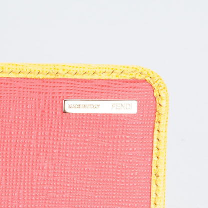 Fendi Vitello Elite Monster Continental Wallet Yellow 6 of 9