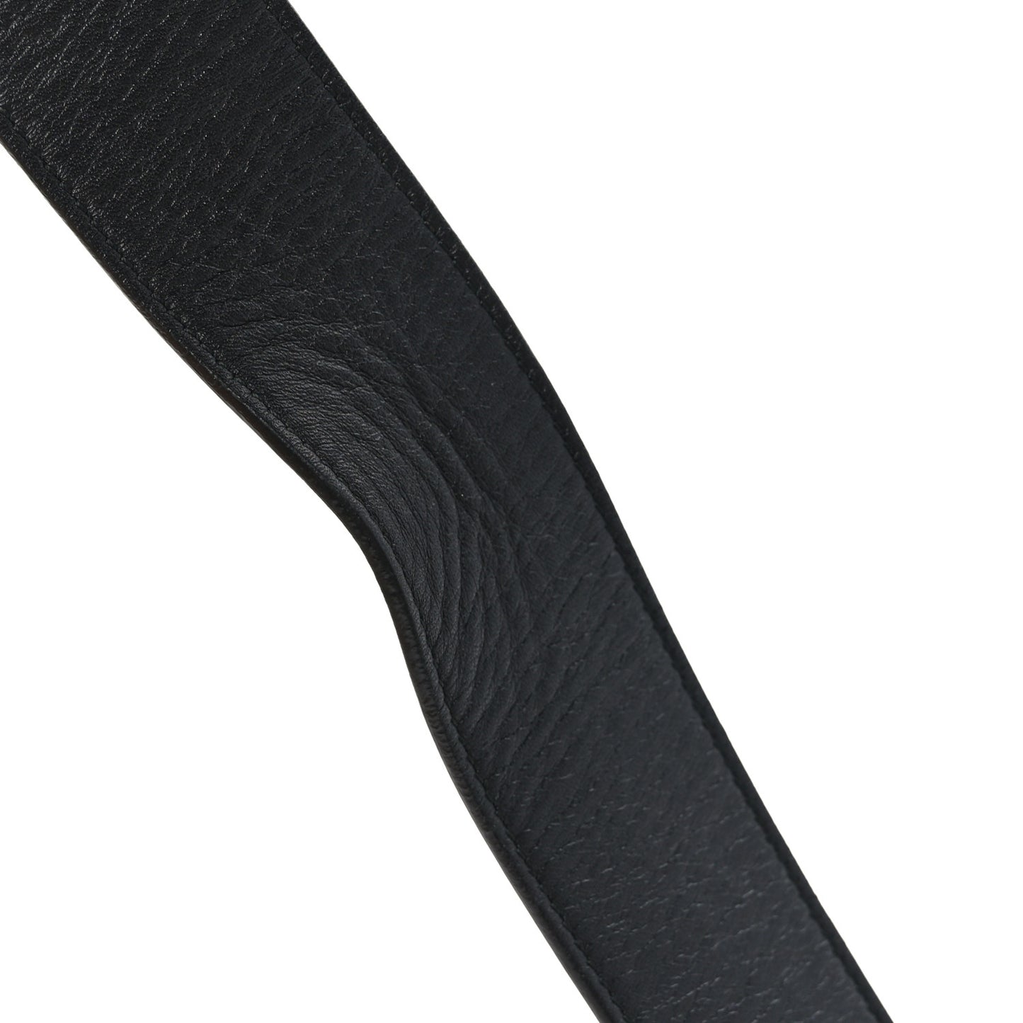 Moon Calfskin Pearl Double G 40mm Belt 85 34 Black Cream