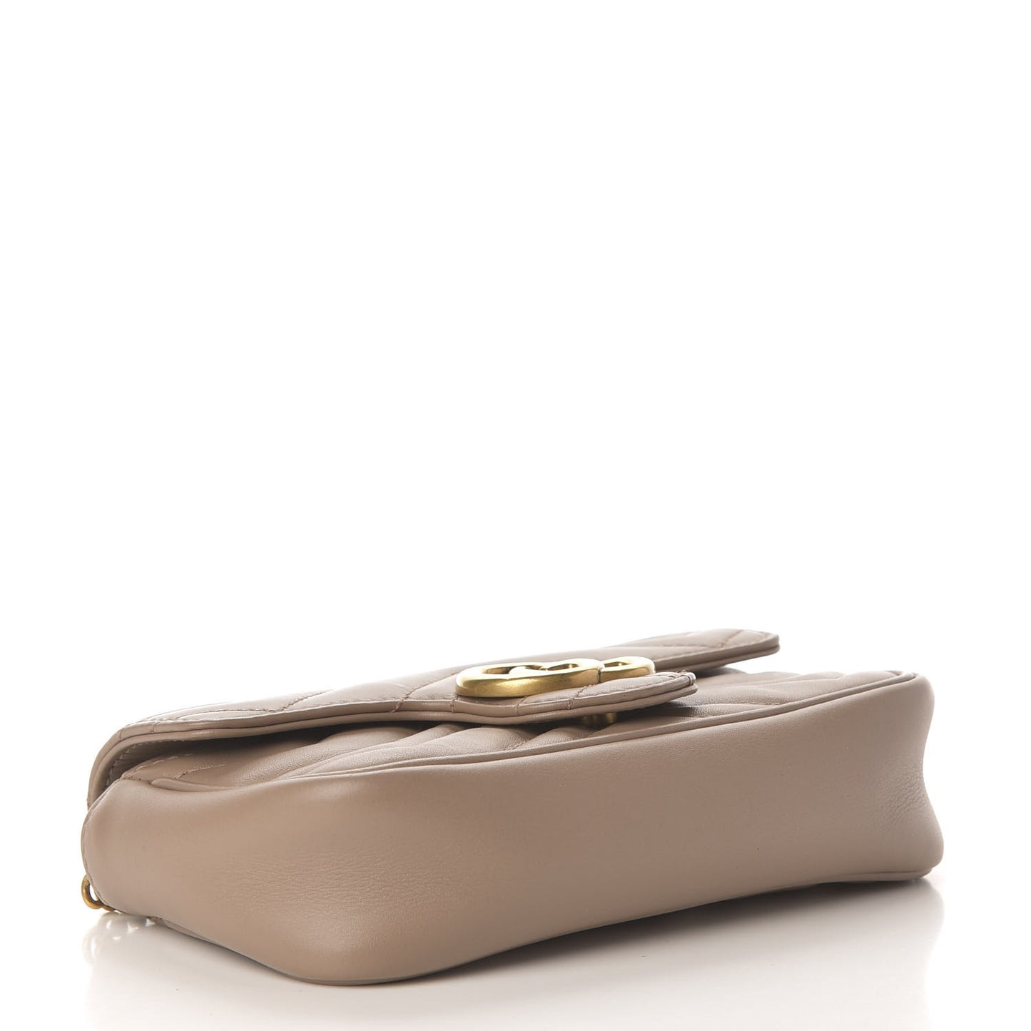 Calfskin Matelasse Super Mini GG Marmont Shoulder Bag Porcelain Rose