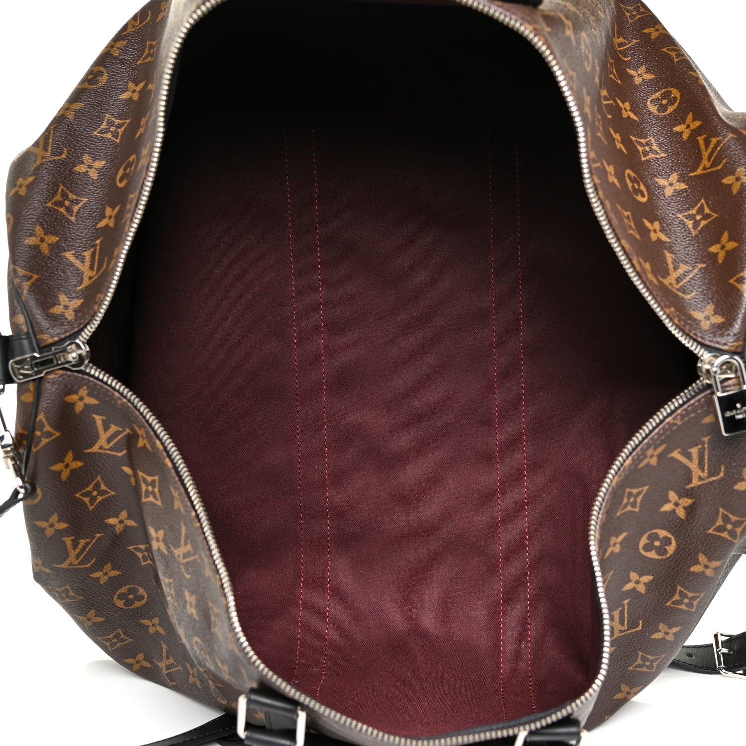 Louis Vuitton Monogram Macassar Keepall Bandouliere 55 5 of 17