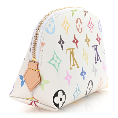 Louis Vuitton LV x TM Monogram Multicolor Cosmetic Pouch PM White 3 of 7
