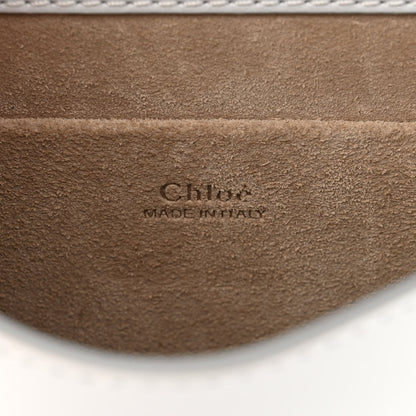 Chloe Calfskin Suede Lizard Embossed Small Nile Bracelet Bag Light Cloud 6 of 11