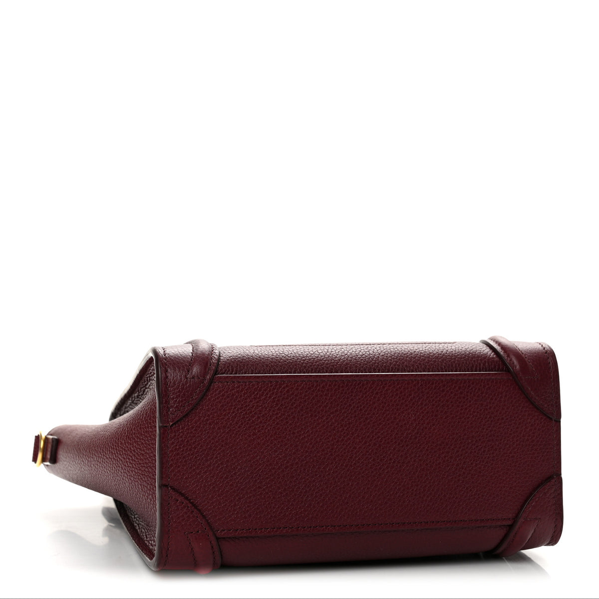 Drummed Calfskin Nano Luggage Plum