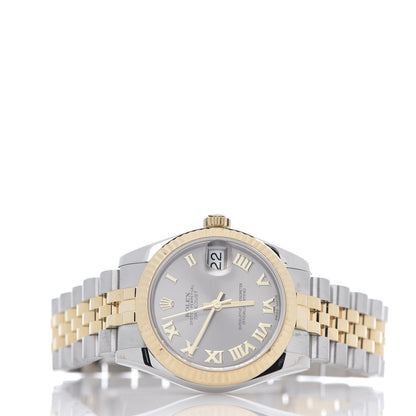 Rolex Stainless Steel 18K Yellow Gold 31mm Oyster Perpetual Datejust Watch Steel Roman 178273 3 of 8