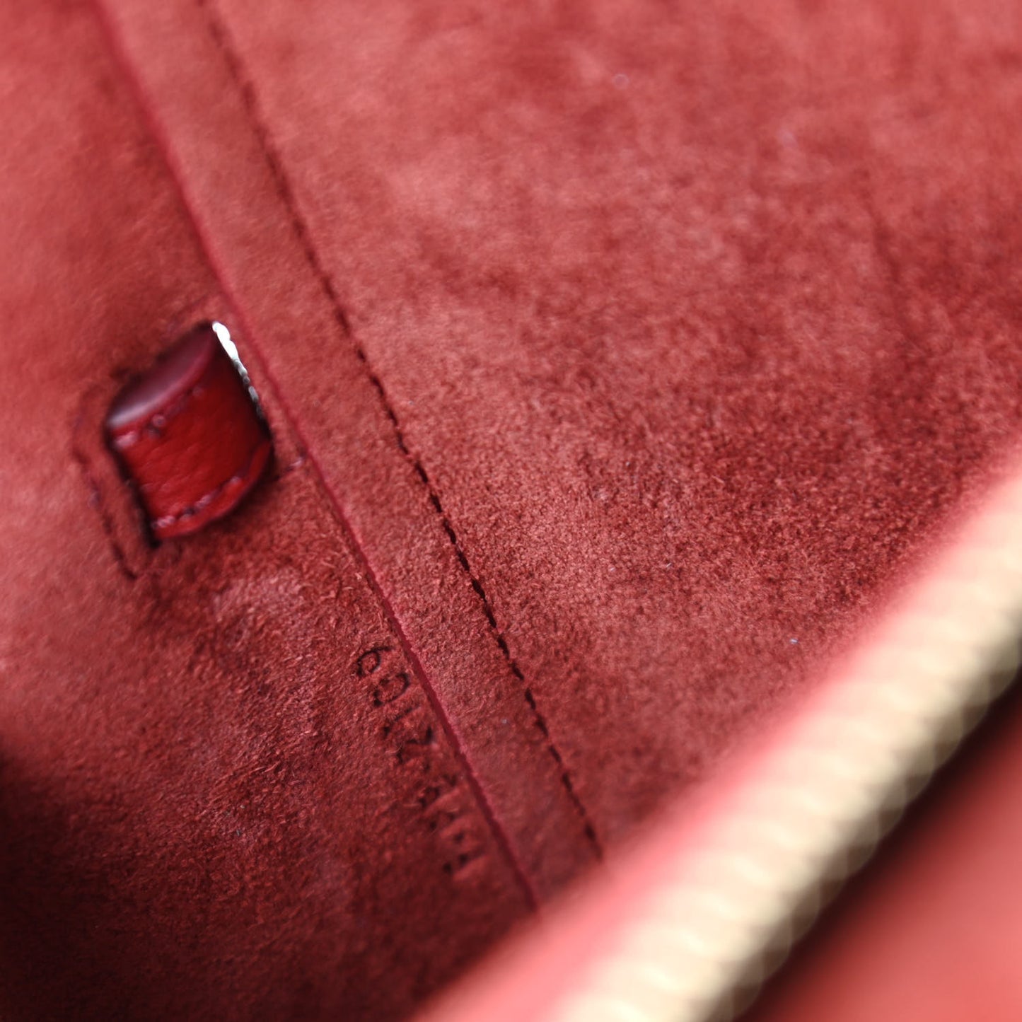 Grained Calfskin Nano Belt Bag Ruby