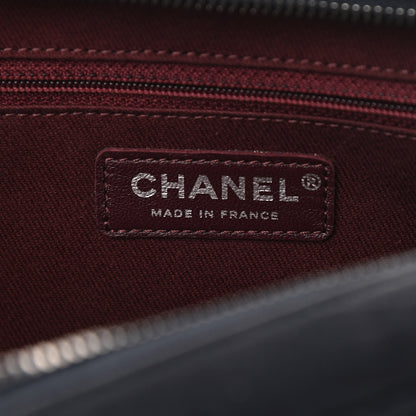 Chanel Sheepskin Quilted Medium Easy Flap Navy Blue 6 of 11