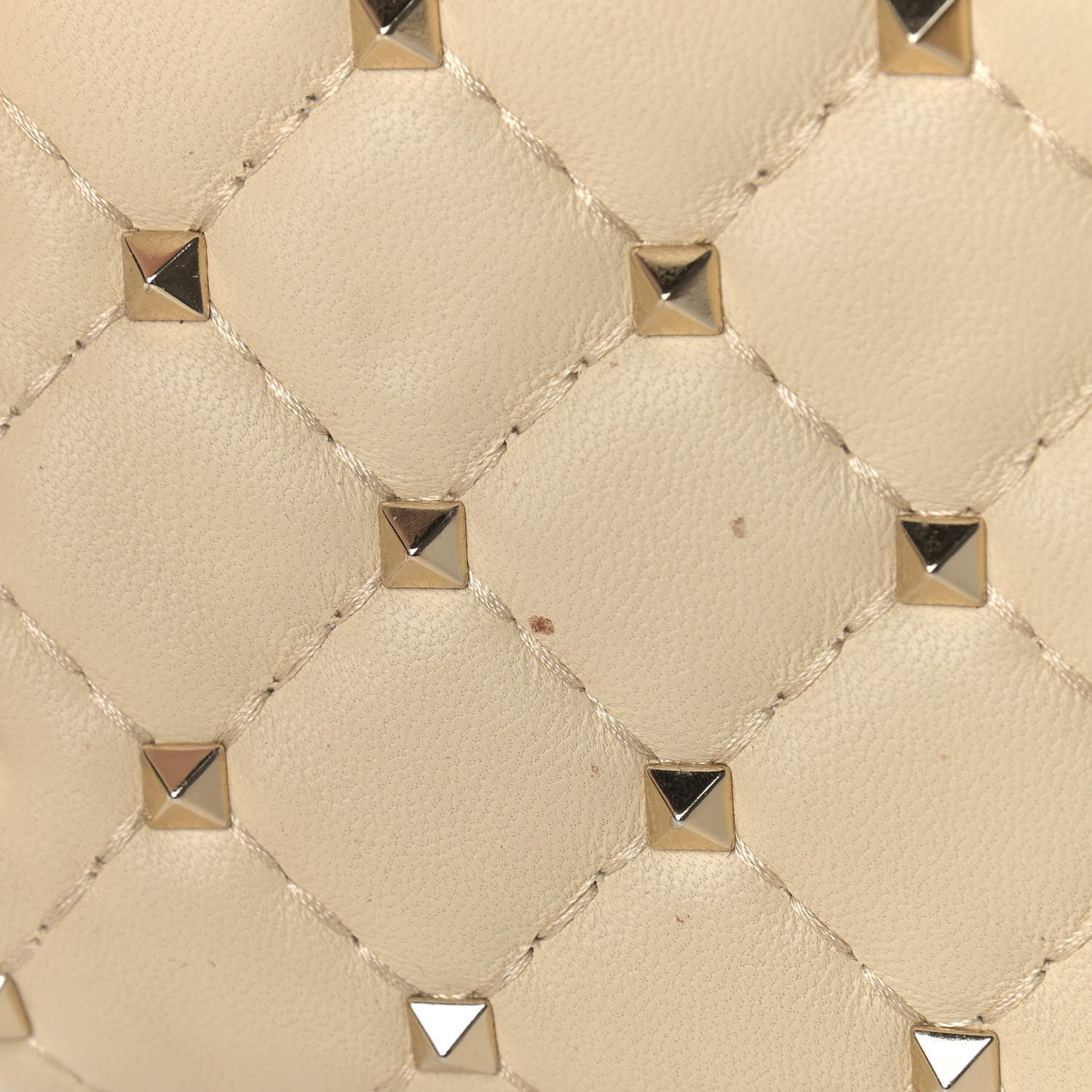 Valentino Garavani Nappa Rockstud Spike Wallet on Chain Light Ivory 12 of 12