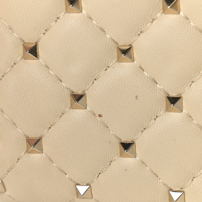 Valentino Garavani Nappa Rockstud Spike Wallet on Chain Light Ivory 12 of 12