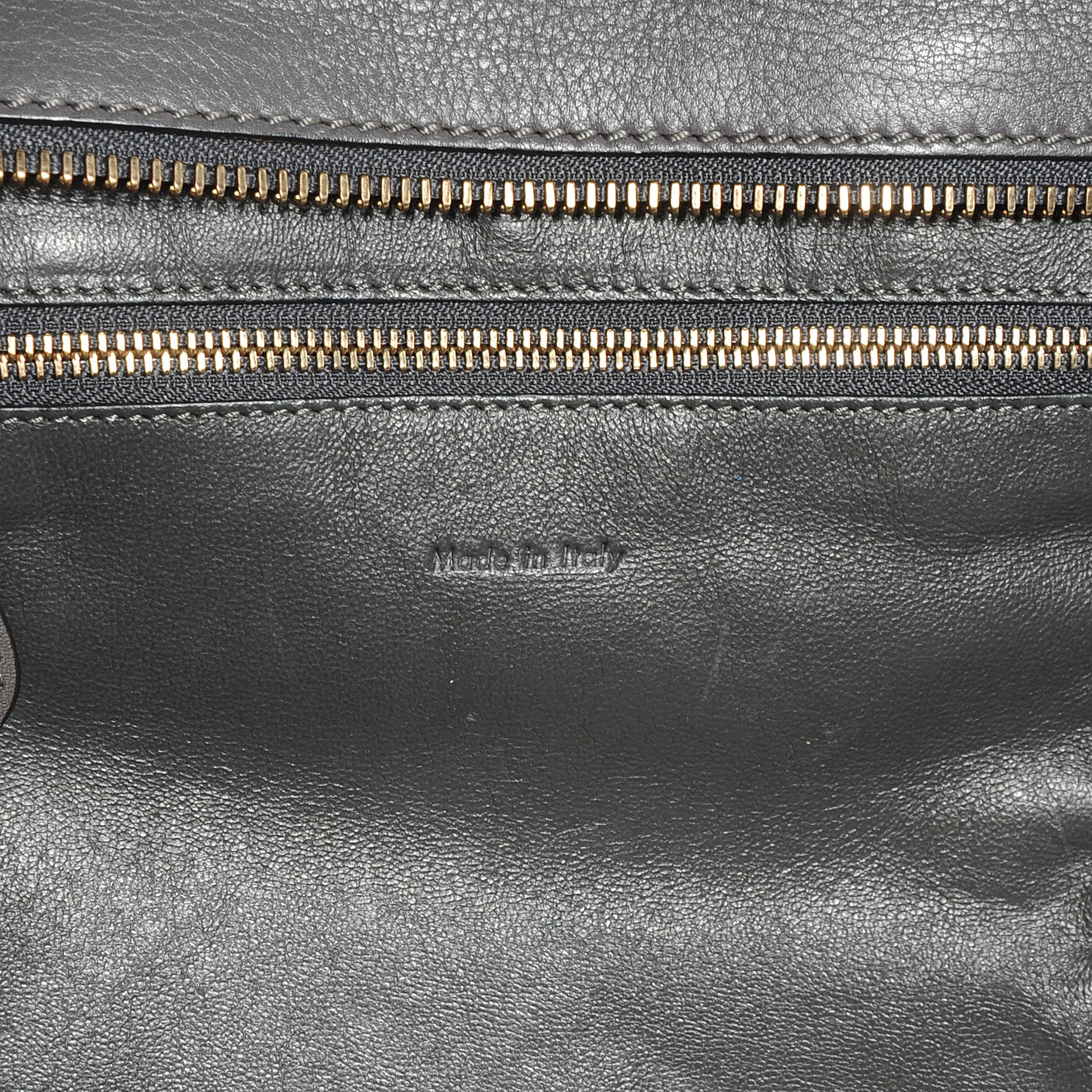 Celine Calfskin Suede Mini Luggage Gray 6 of 7