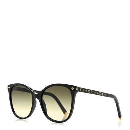 Louis Vuitton Acetate My Monogram Light Cat Eye Sunglasses Z1657W Black 1 of 6
