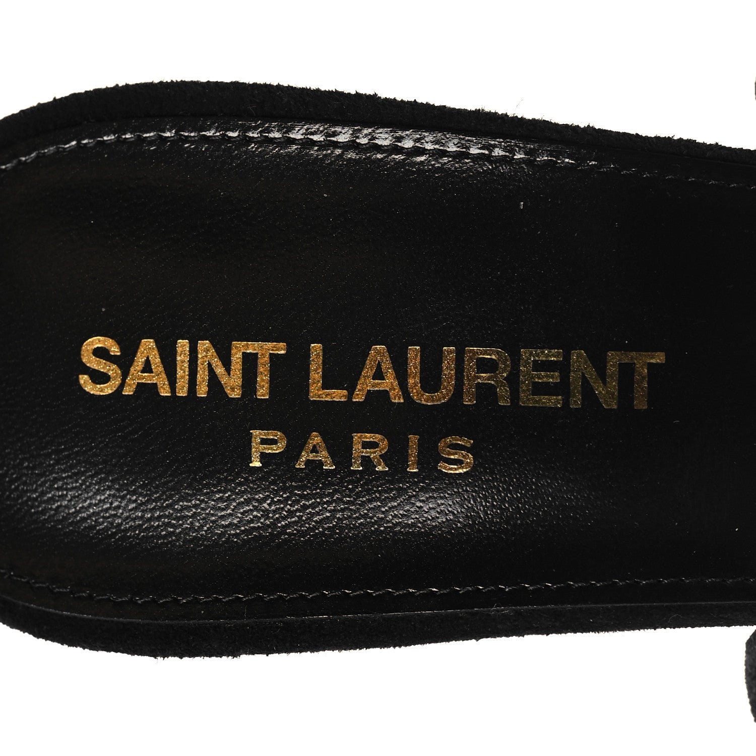 Saint Laurent Suede Paz 105 Ankle Strap Sandals 38 Hope Green 8 of 9