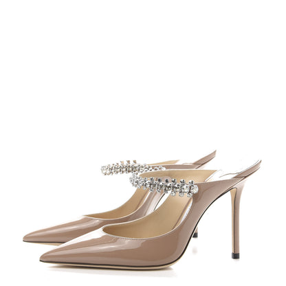 Jimmy Choo Patent Crystal Bing Pumps 37.5 Ballet Pink 3 of 7