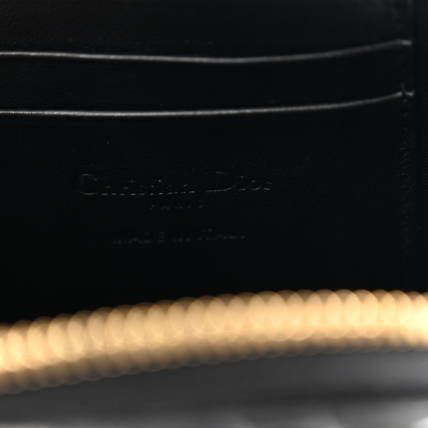 Christian Dior Patent Cannage Lady Dior Phone Holder Black 6 of 9