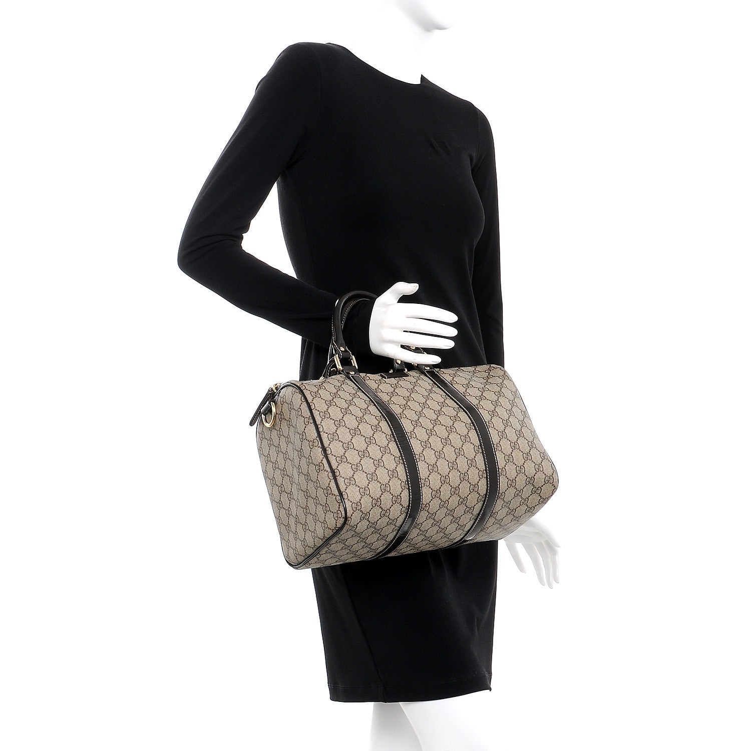 Gucci GG Plus Monogram Medium Joy Boston Dark Brown 2 of 18