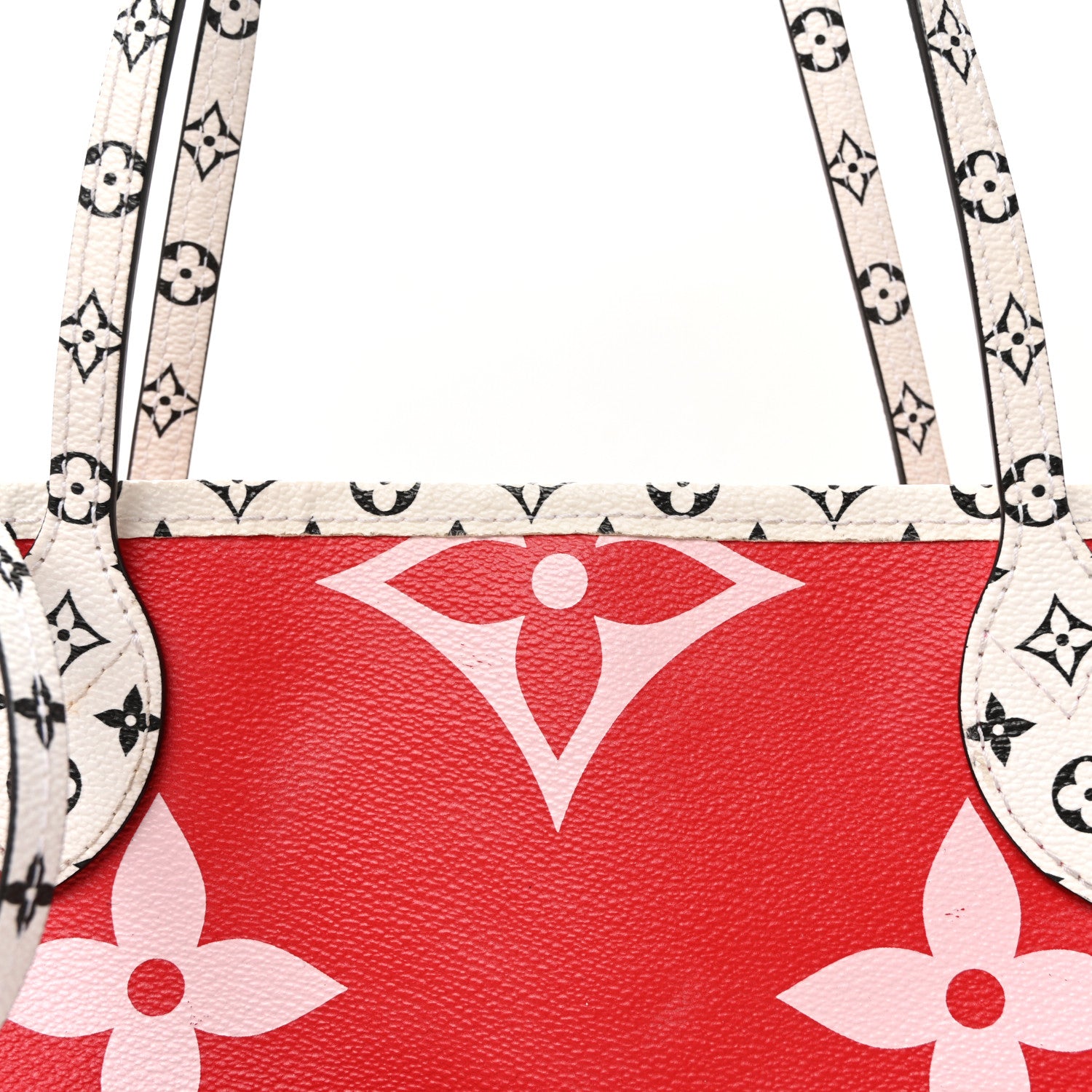 Louis Vuitton Monogram Giant Neverfull MM Rouge 8 of 10