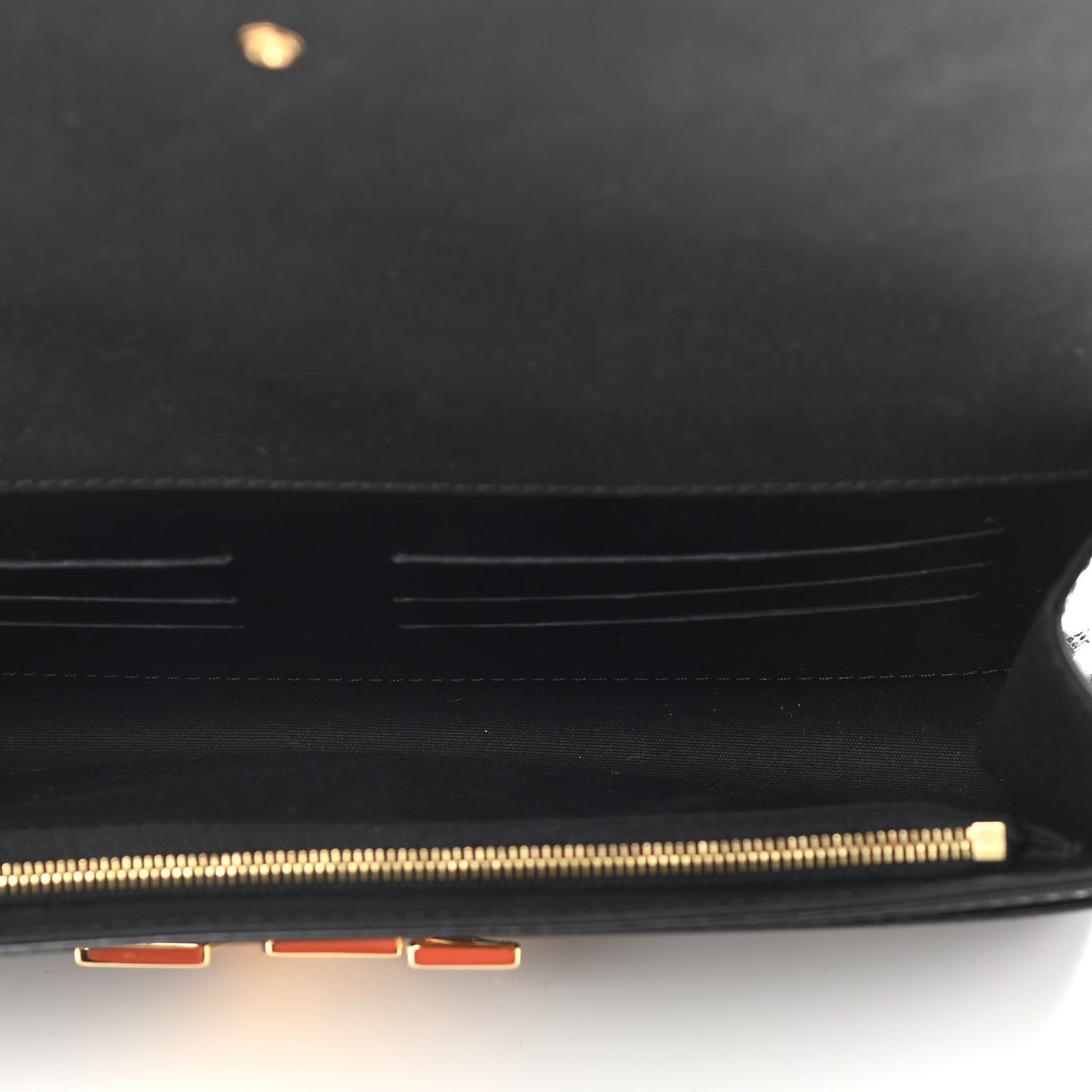 Patent Louise Clutch Black