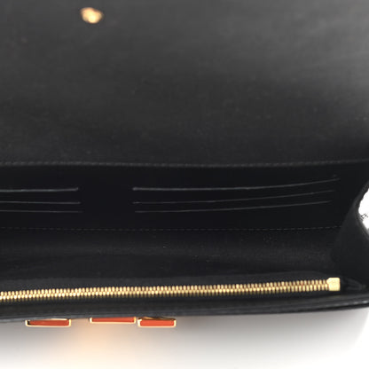 Louis Vuitton Patent Louise Clutch Black 5 of 11