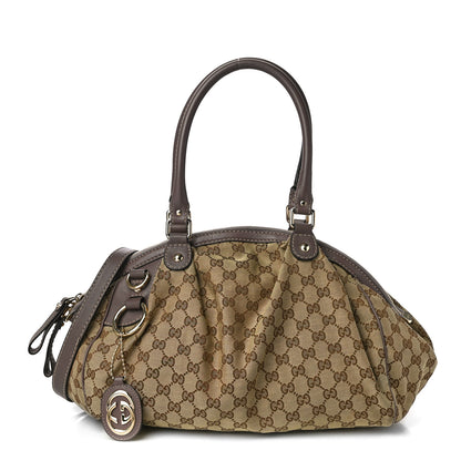 Gucci Monogram Medium Sukey Boston Bag Purple 1 of 17