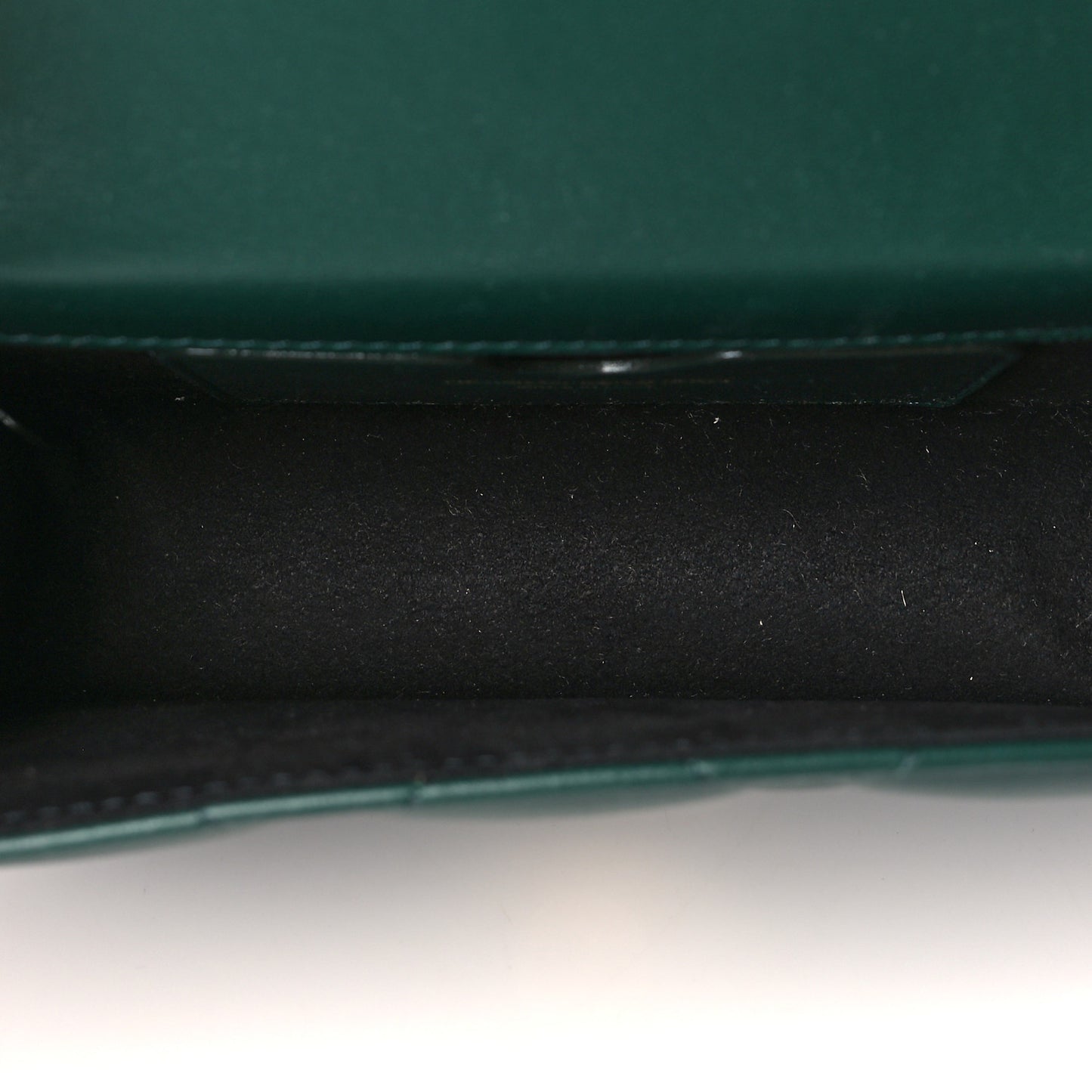 Lambskin Quilted Knuckle Shoulder Bag Green