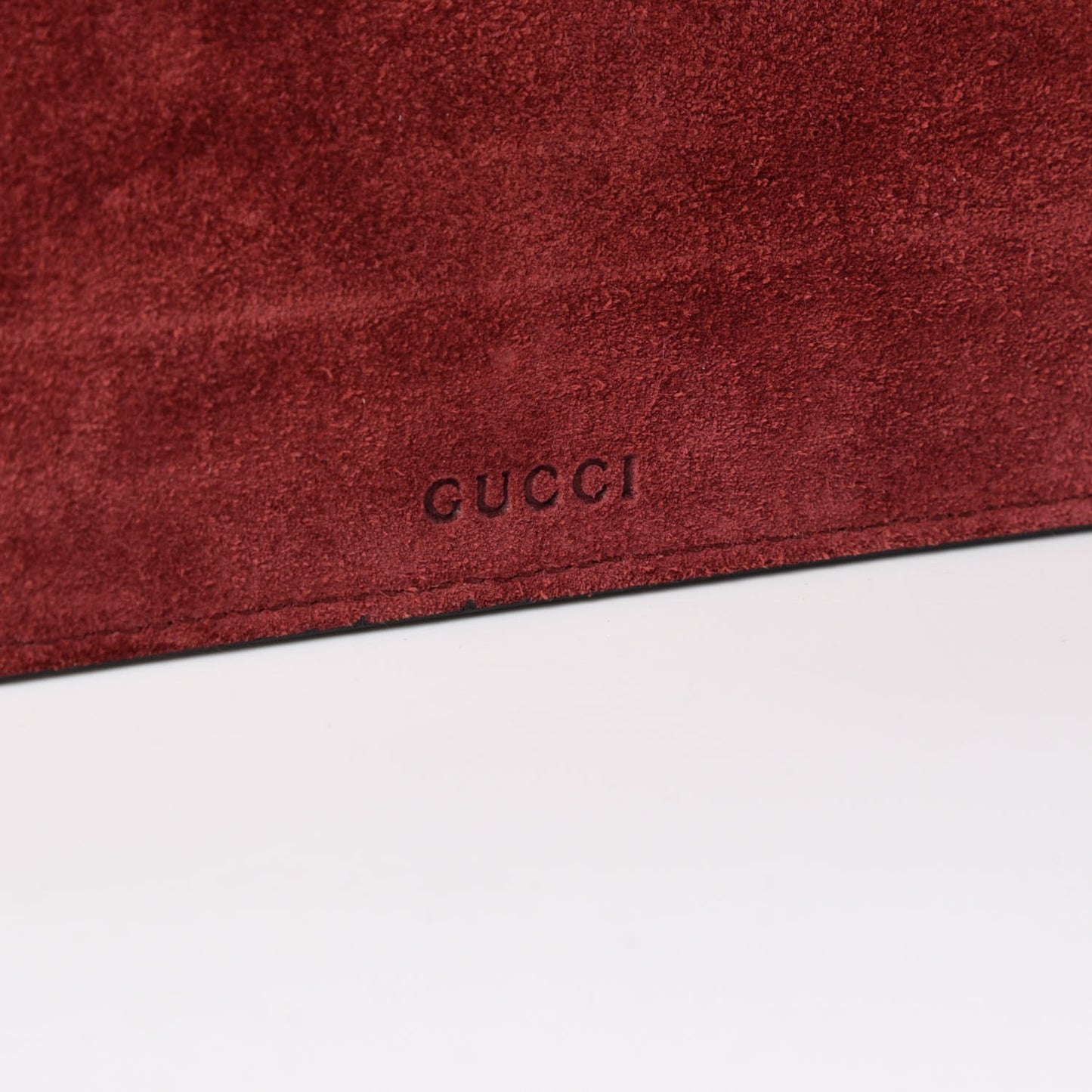 GG Supreme Monogram Blooms Suede Large Zip Pouch Beige Multicolor Dry Rose