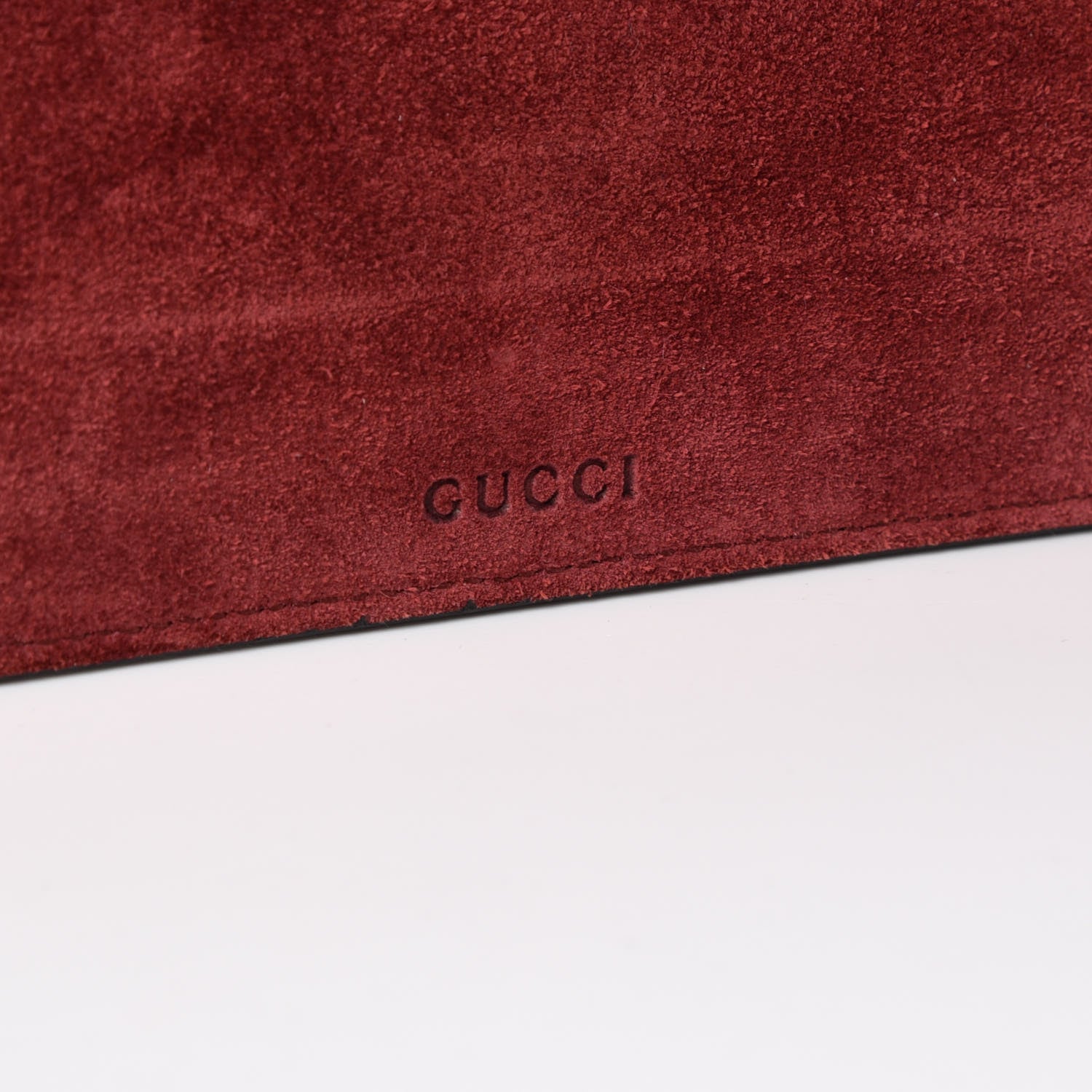 Gucci GG Supreme Monogram Blooms Suede Large Zip Pouch Beige Multicolor Dry Rose 4 of 9