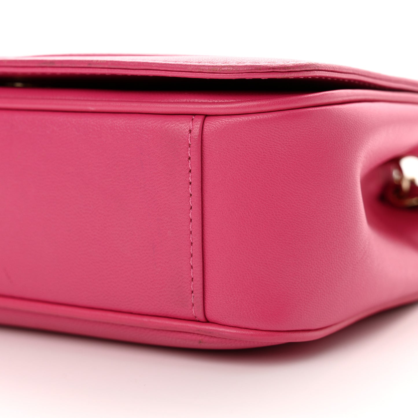 Lambskin CC Mania Flap Bag Pink