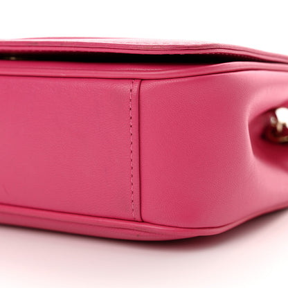 Chanel Lambskin CC Mania Flap Bag Pink 10 of 11