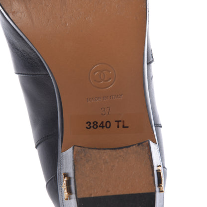 Chanel Calfskin Paris Dallas Boots 37 Black 6 of 7