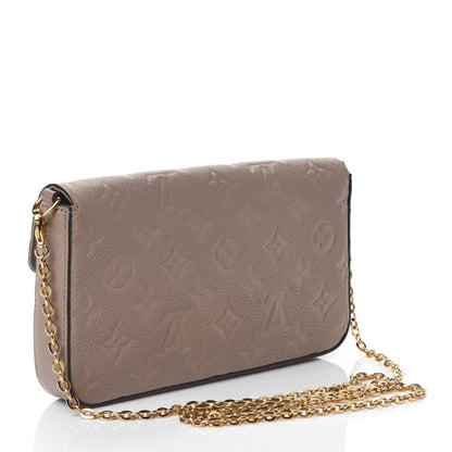 Louis Vuitton Empreinte Pochette Felicie Chain Wallet Tourterelle 3 of 5