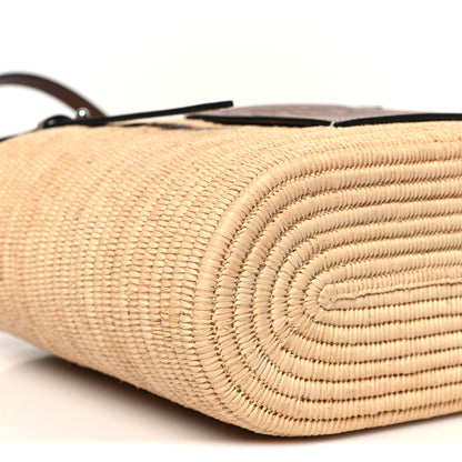 Loewe Raffia Small Square Basket Tote Bag Natural Tan 8 of 9
