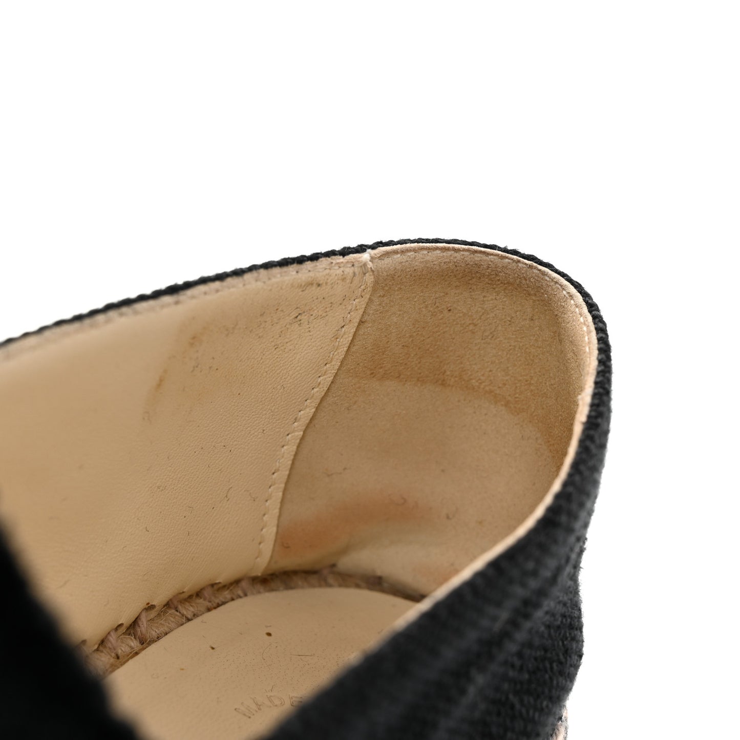 Linen CC Espadrilles 37 Black