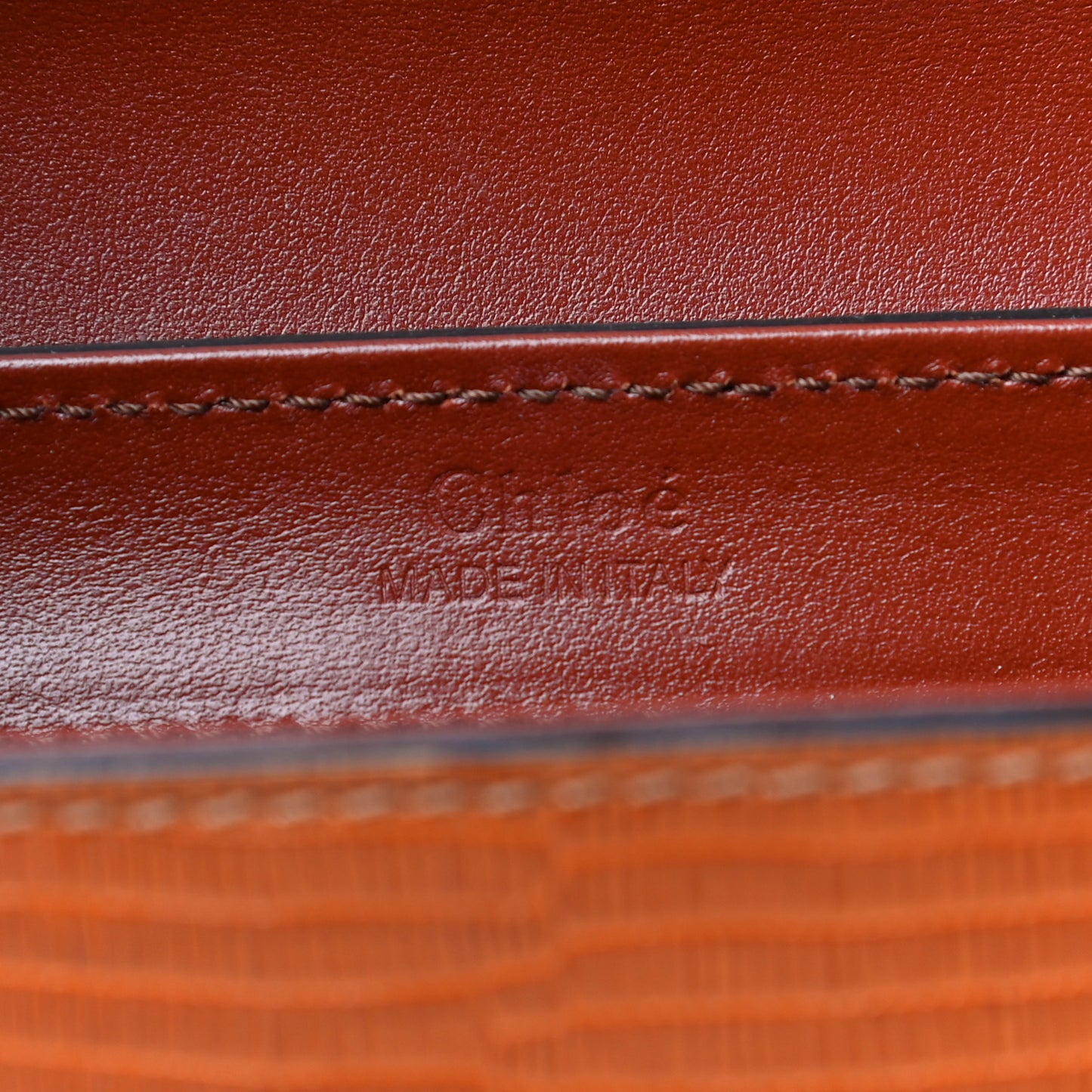 Calfskin Crocodile Embossed Mini C Double Carry Woodsy Green Chestnut Brown