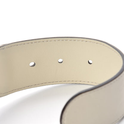 Gucci Nylon Calfskin Sylvie Web Double G 40mm Belt 85 34 Mystic White Hibiscus Red Maritime 6 of 10