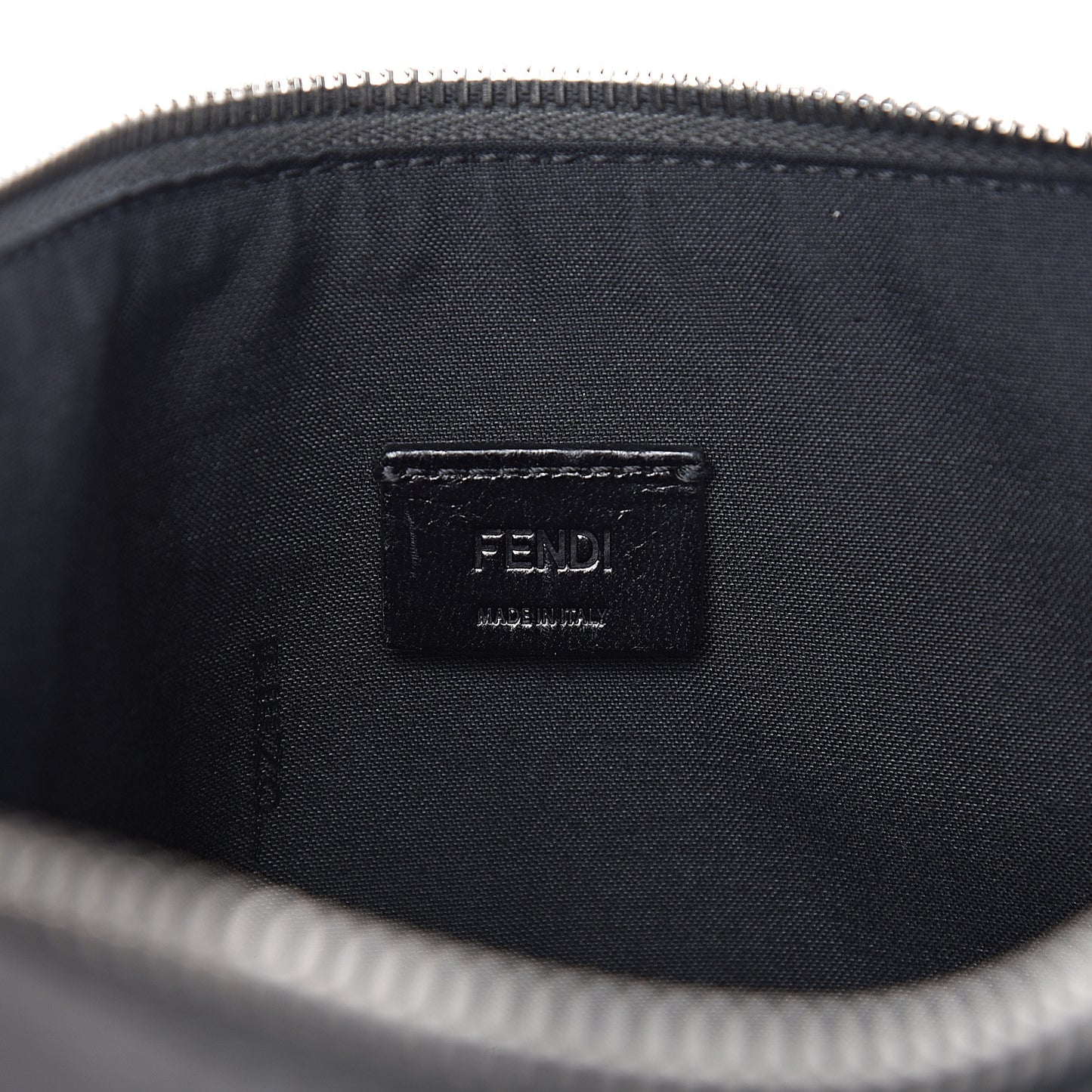 Vitello Grace FF 1974 Embossed Flat Pouch Anthracite