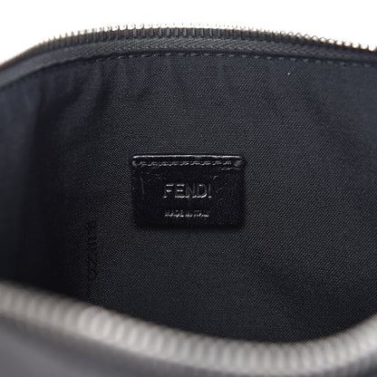 Fendi Vitello Grace FF 1974 Embossed Flat Pouch Anthracite 6 of 7