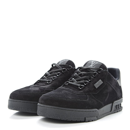 Louis Vuitton Suede Uniform Sneakers 10 Black 3 of 8