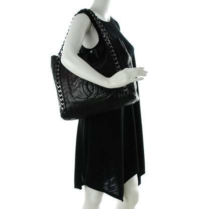 Chanel Glazed Caviar Modern Chain Tote Black 5 of 10