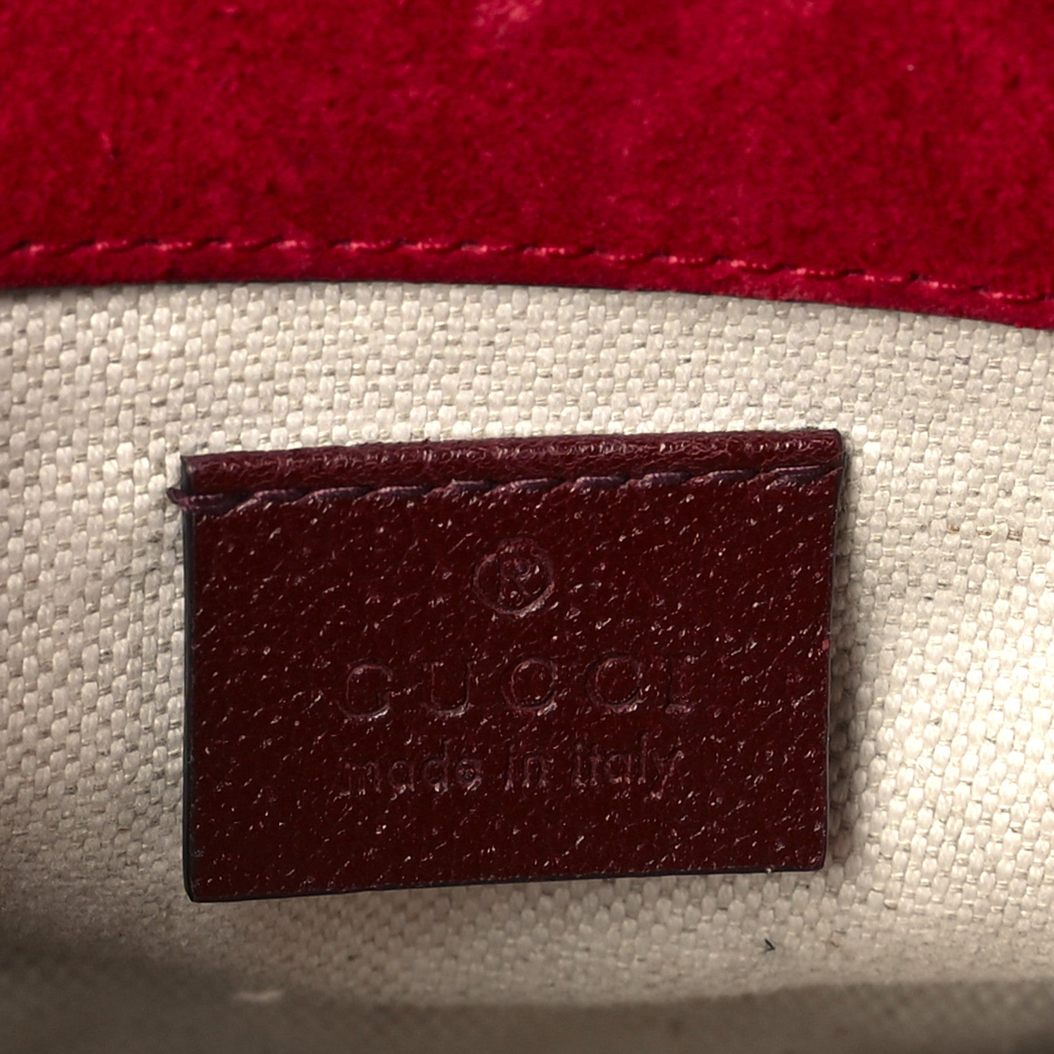 Gucci Suede Web Small Neo Vintage Double Flap Messenger Bag Romantic Cherry Chardonnay 6 of 9