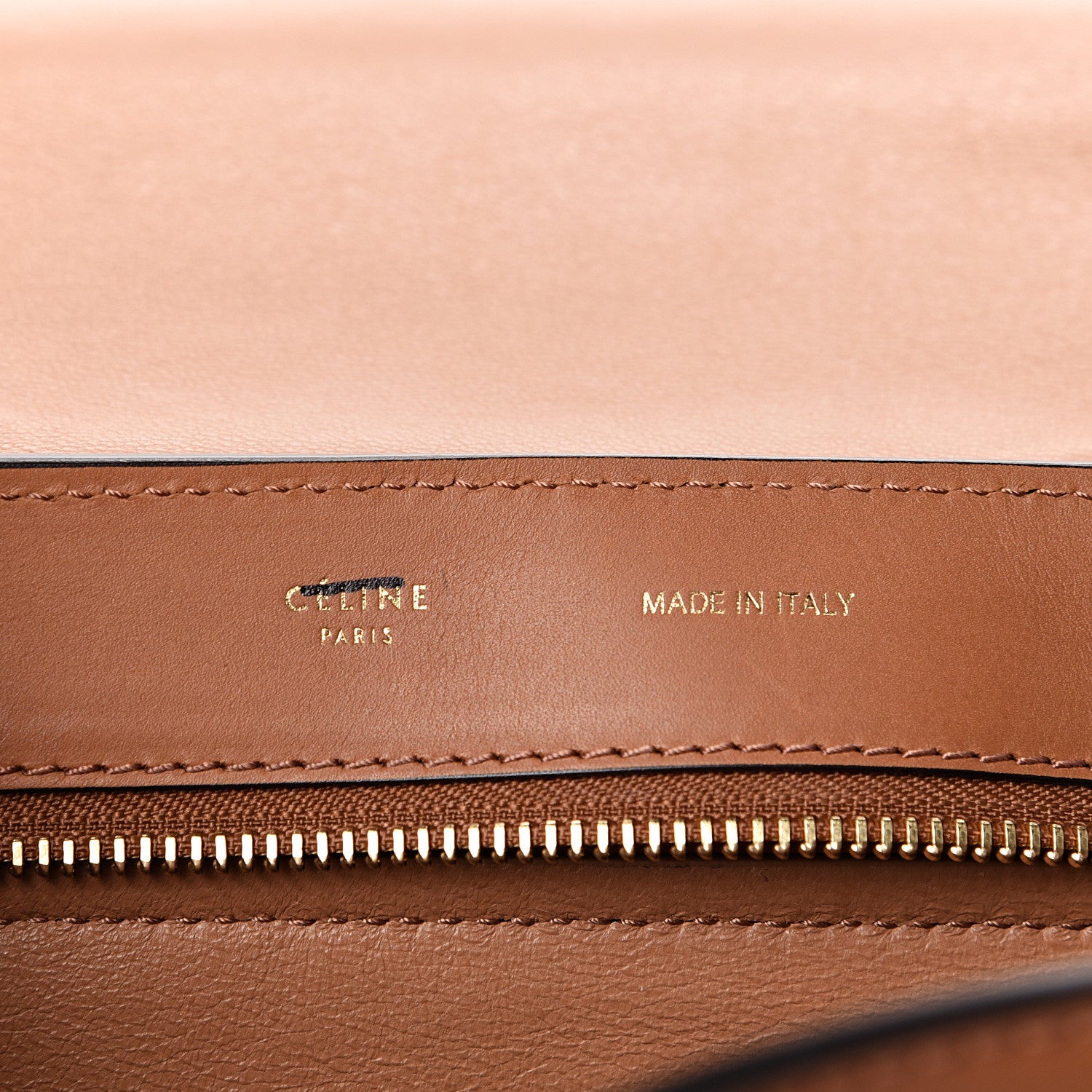 Celine Natural Calfskin Suede Medium Trapeze Tan 5 of 22