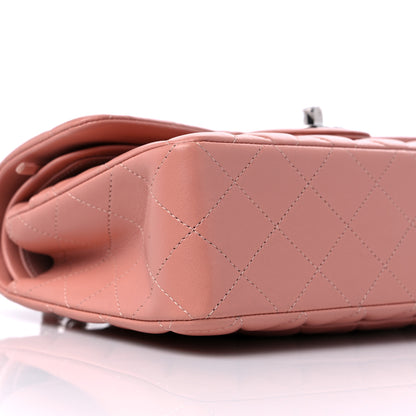 Chanel Lambskin Quilted Small Double Flap Dark Pink 8 of 10